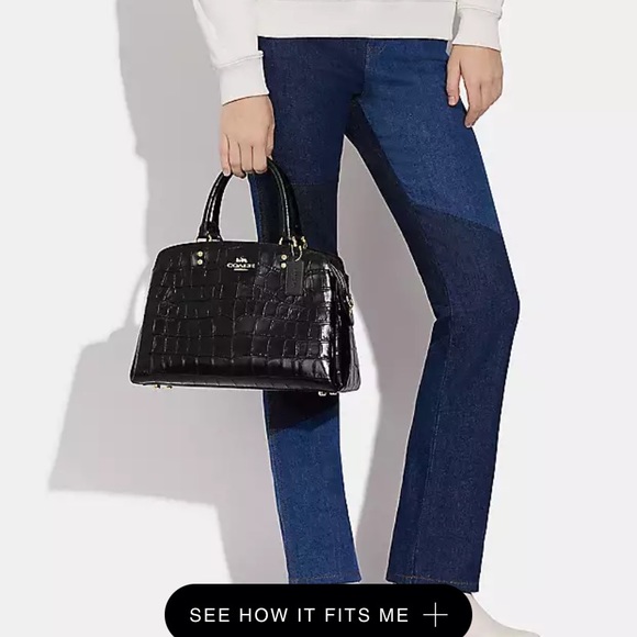 Coach Lillie Carryall with croc embossed detail. - Picture 4 of 16